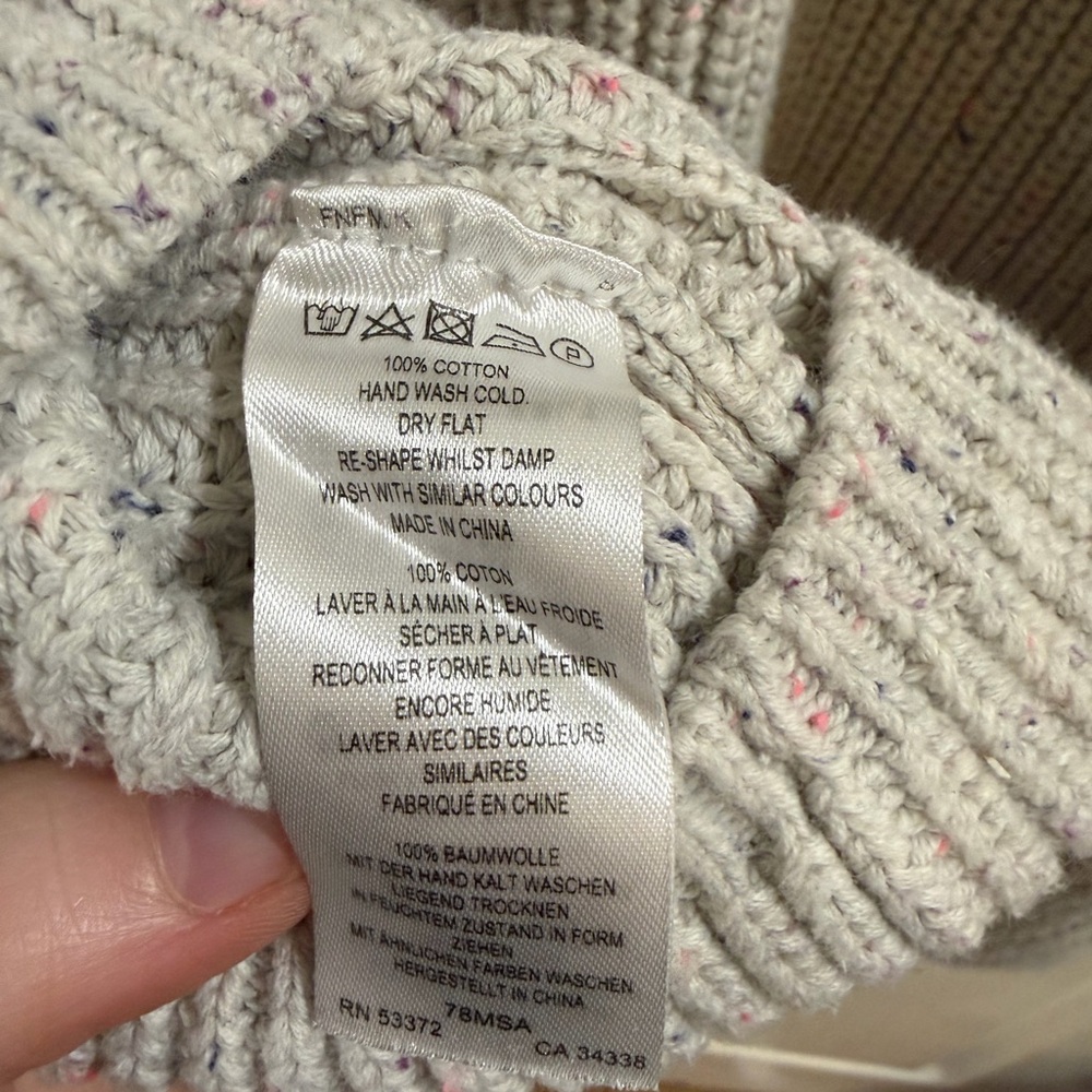 French Connection Cream Crew Neck Sweater - Picture 5 of 5